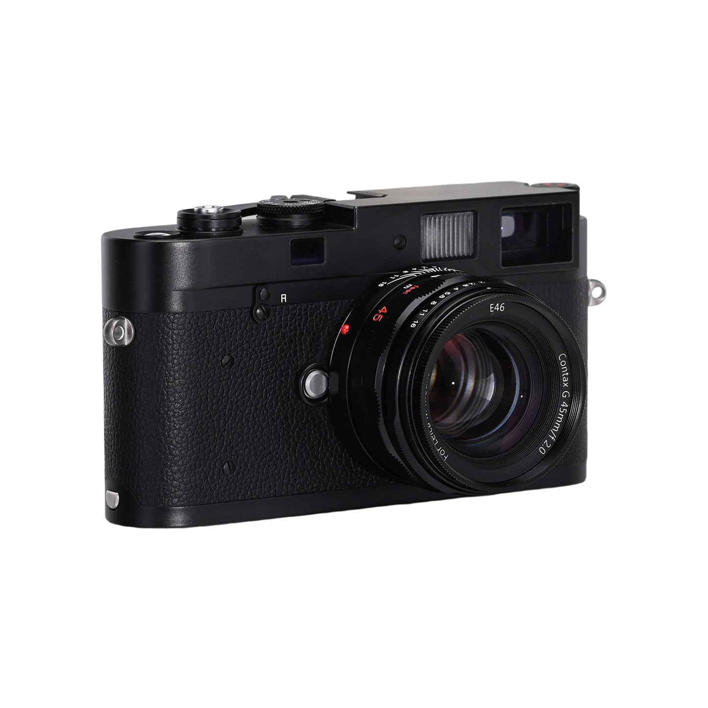 Funleader contax g45 f2 to leica m converted lens on leica m-a