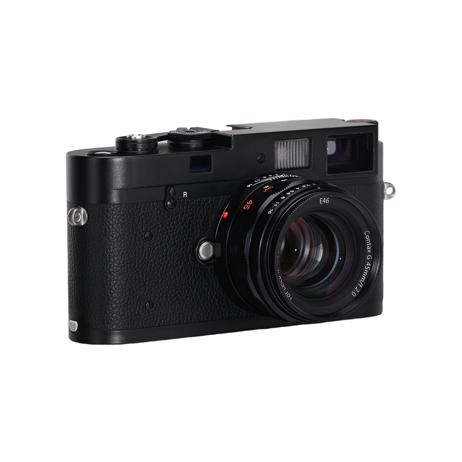 Funleader contax g45 f2 to leica m converted lens on leica m-a