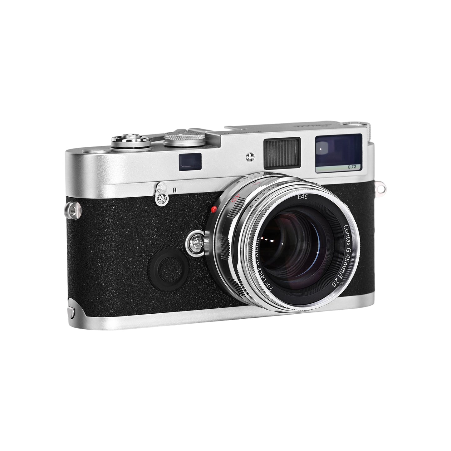 Funleader contax g45 f2 to leica m converted lens on leica mp