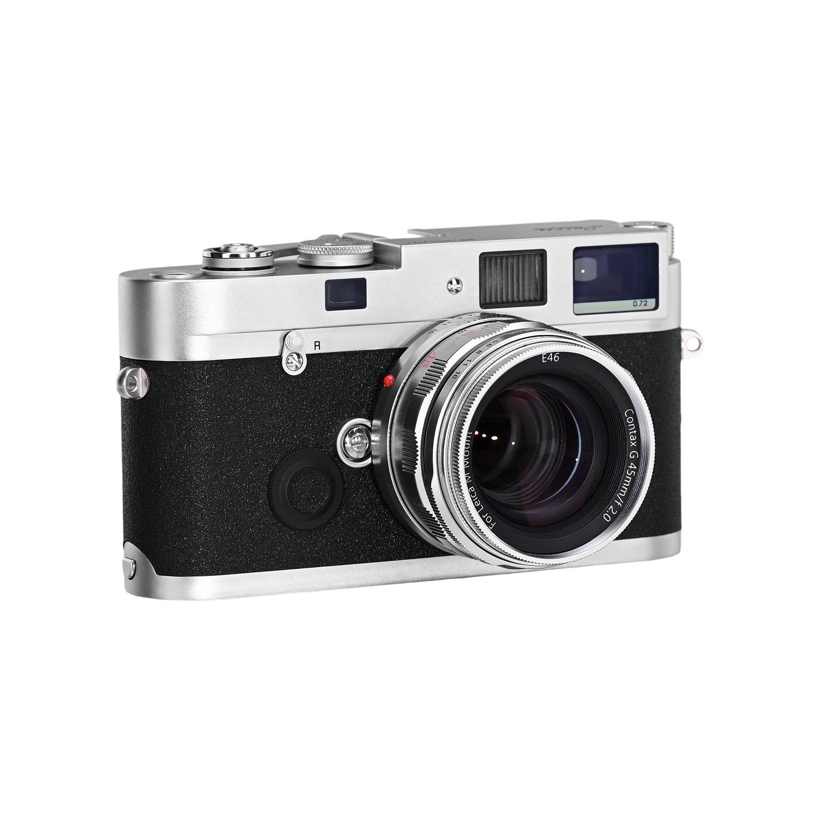 Funleader contax g45 f2 to leica m converted lens on leica mp