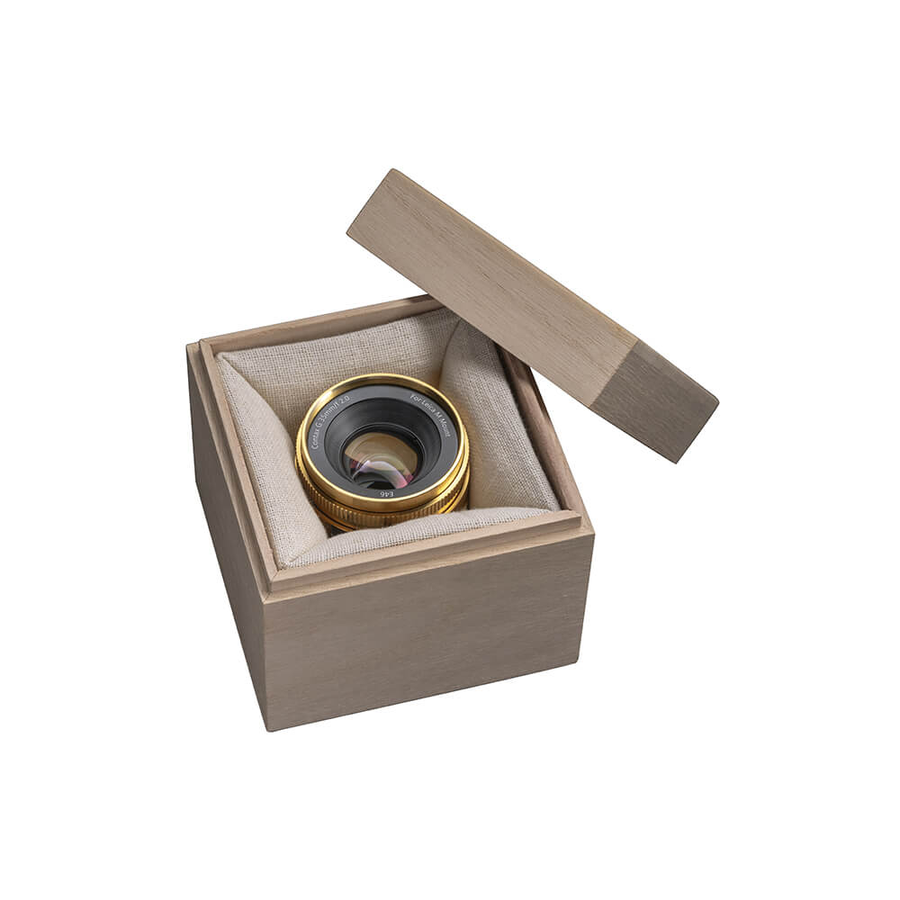 Funleader contax g35 f/2 to leica m converted lens in wooden box