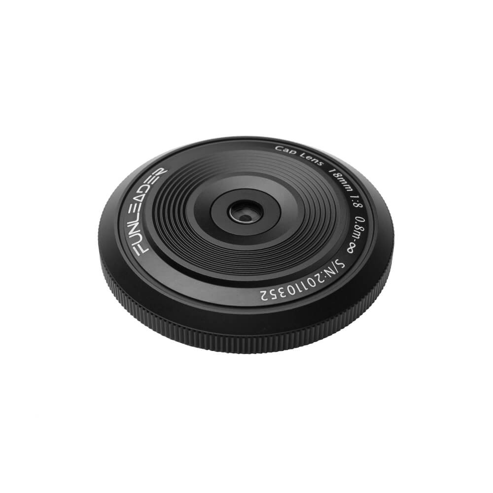 Funleader caplens 18mm f/8.0 for mirrorless camera top view