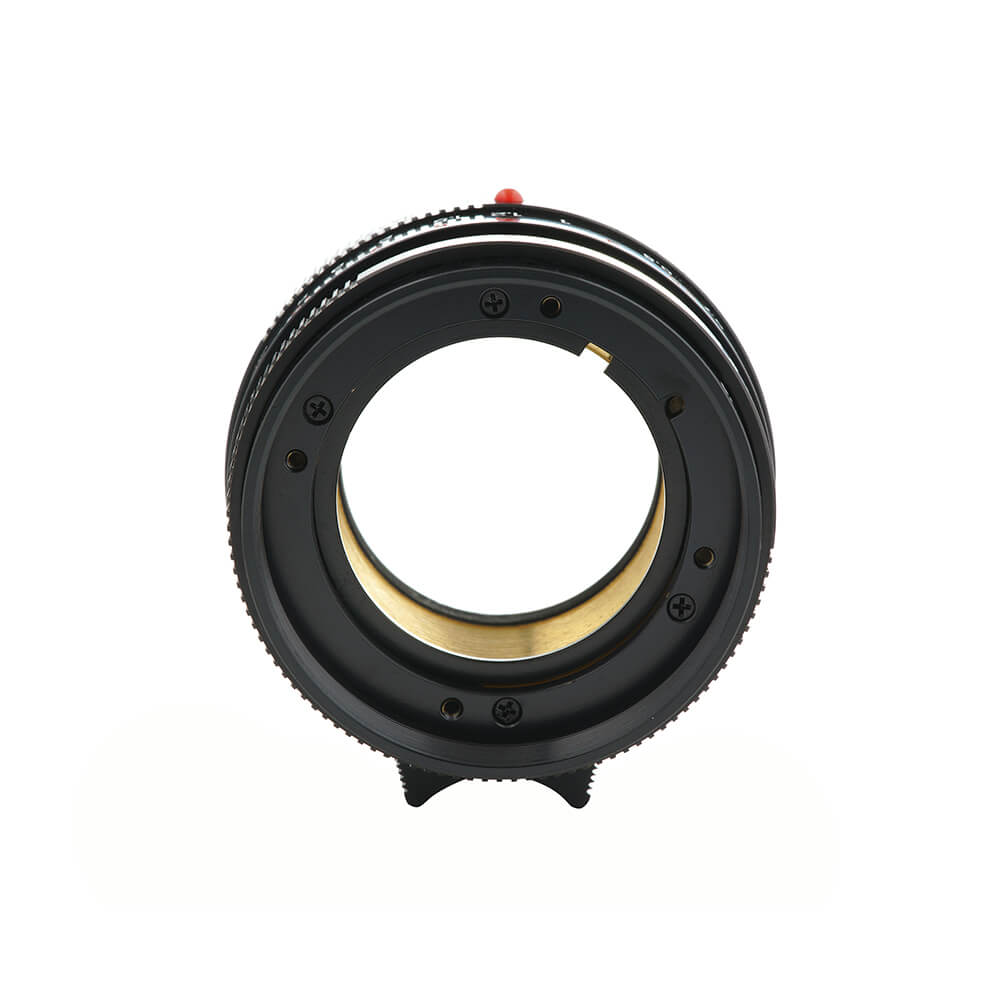 Funleader contax g35 f/2 to leica m converted lens black helicoid front view