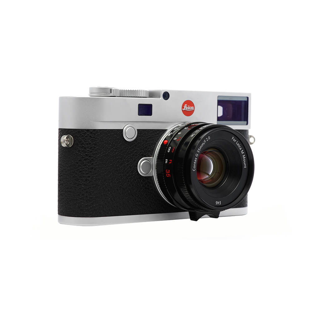 Funleader contax g35 f/2 to leica m converted lens black on leica