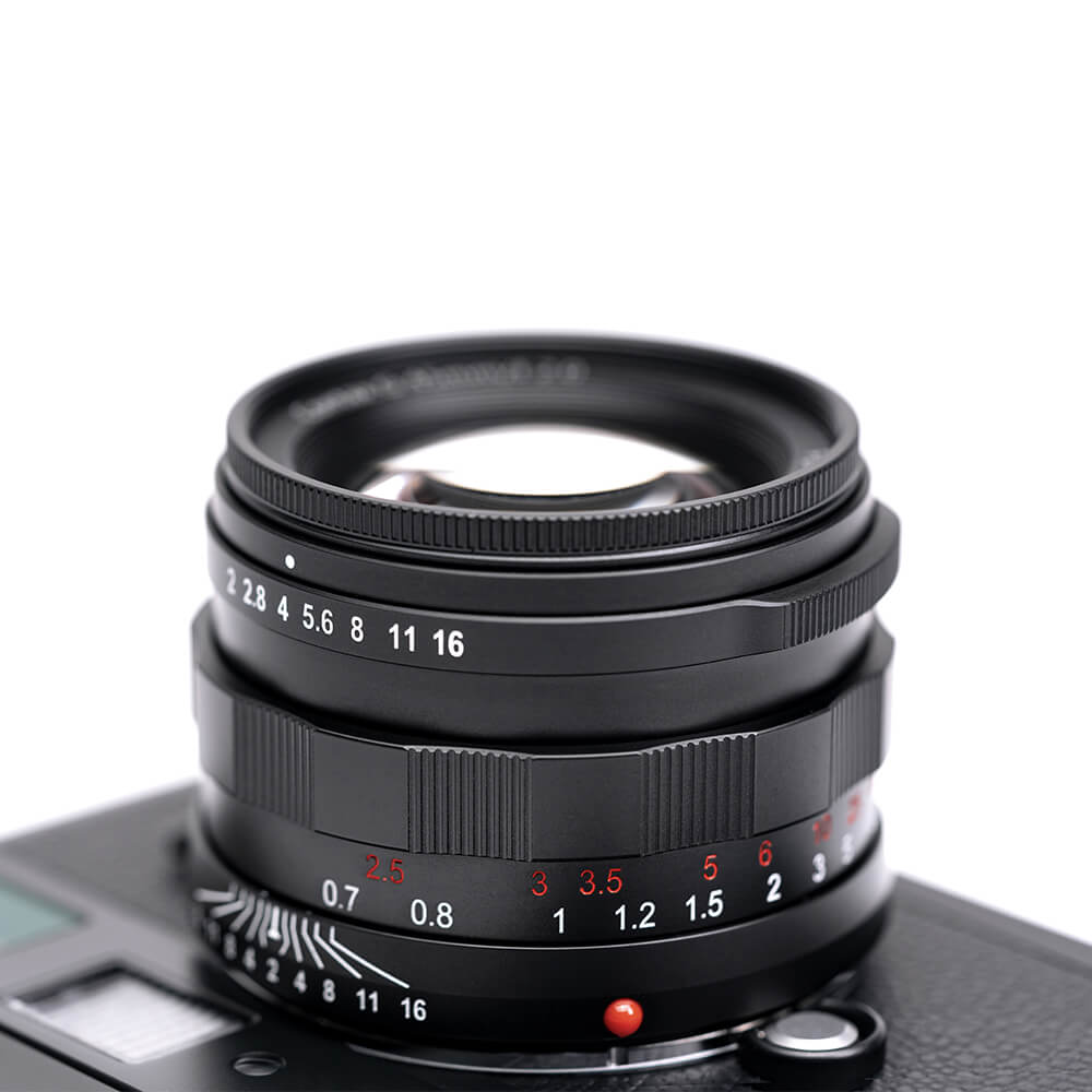 Funleader contax g45 f2 to leica m converted lens black details