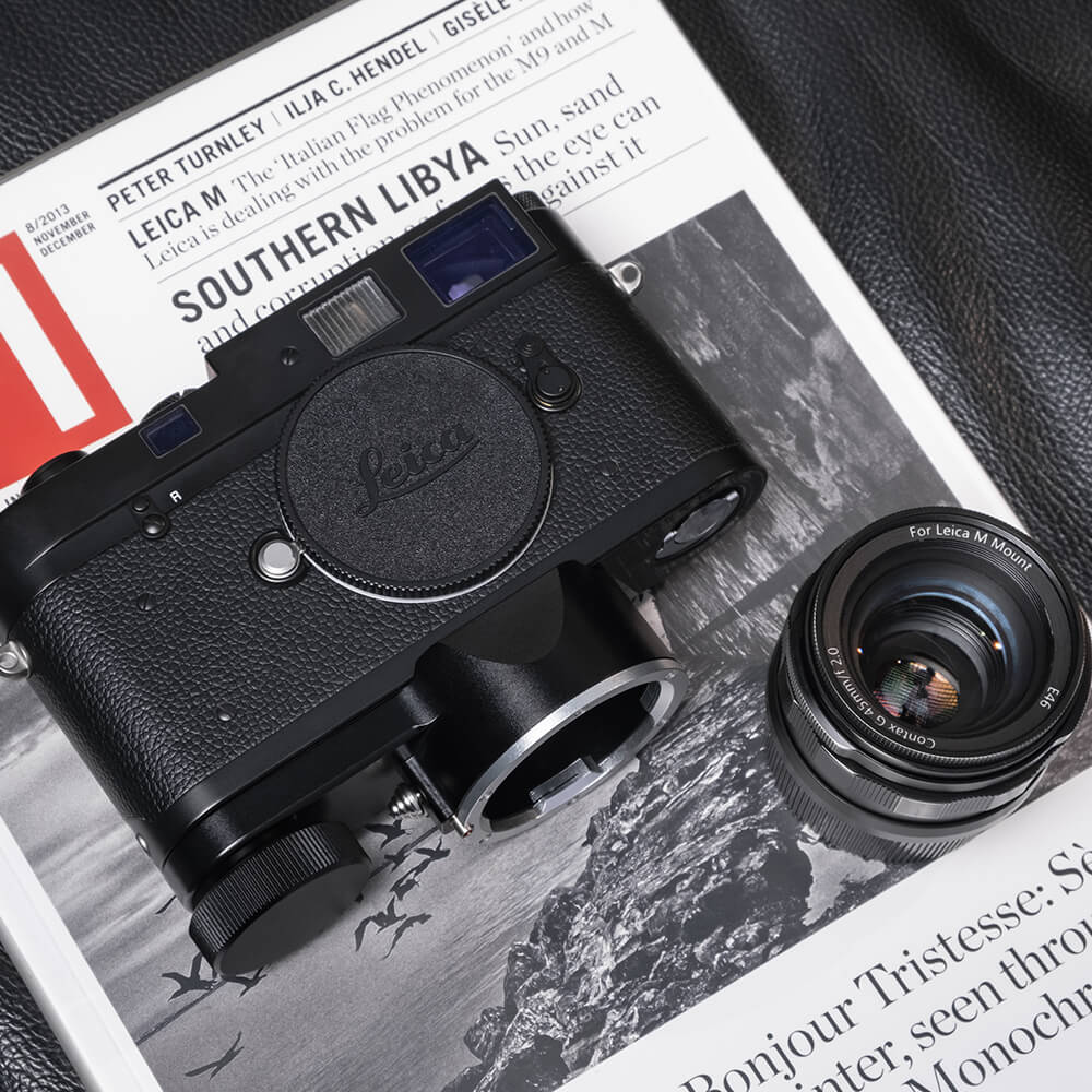 Funleader lens carrier for leica m system black on leica