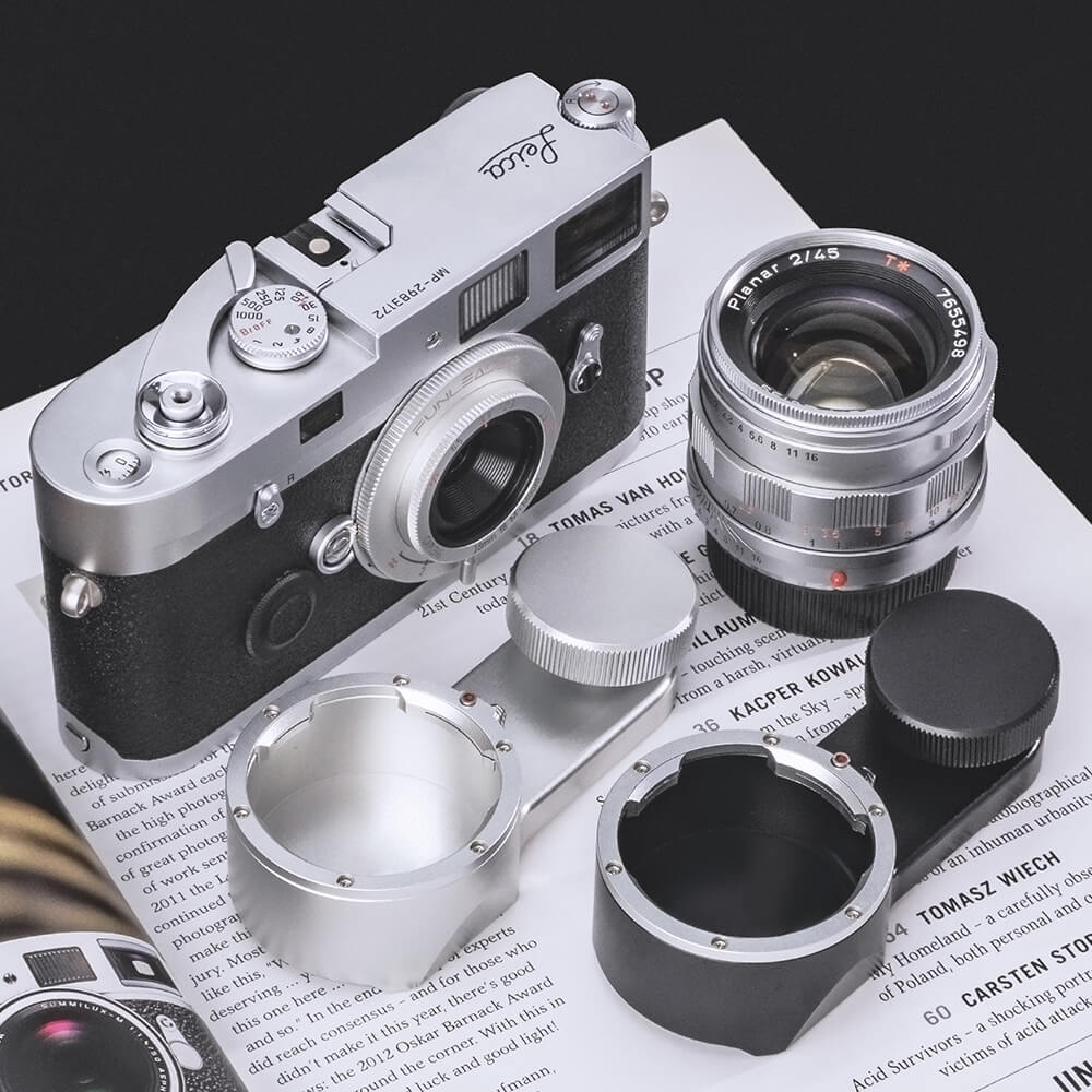 Funleader lens carrier for leica m system black&silver